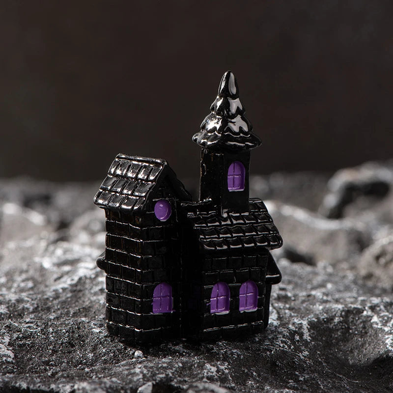 3D Horror Halloween Decoration Miniature Raven Tombstone Ghost Skeleton Skull Micro Resin Figurine Ornaments Hallowma Prop