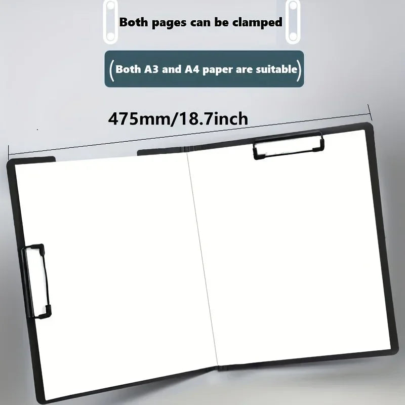 A4 File Folder with Clipboard & Cover