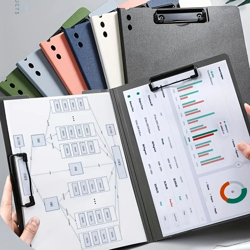 A4 File Folder with Clipboard & Cover
