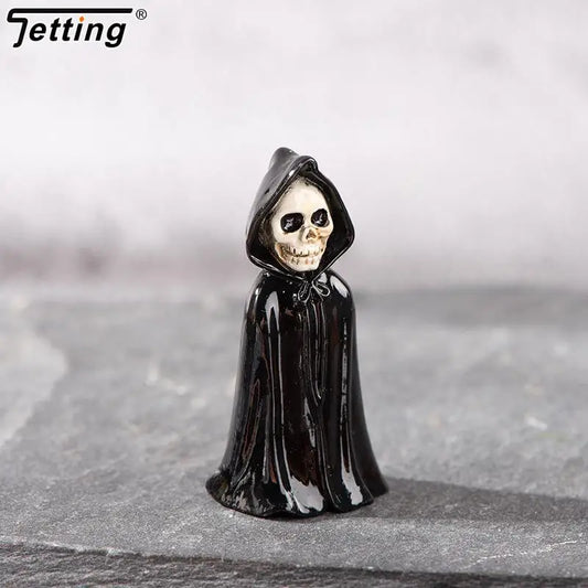 3D Horror Halloween Decoration Miniature Raven Tombstone Ghost Skeleton Skull Micro Resin Figurine Ornaments Hallowma Prop