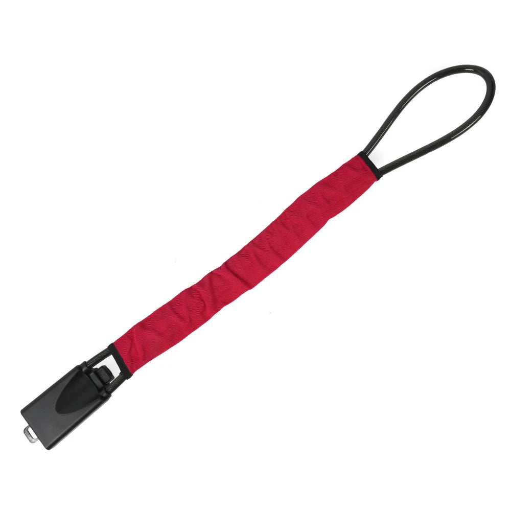 Universal Steering Wheel Lock With Seat Belt Socket 5mm Thick Braided Steel Rope With 3 Keys Anti-Theft Safety Lock STW049