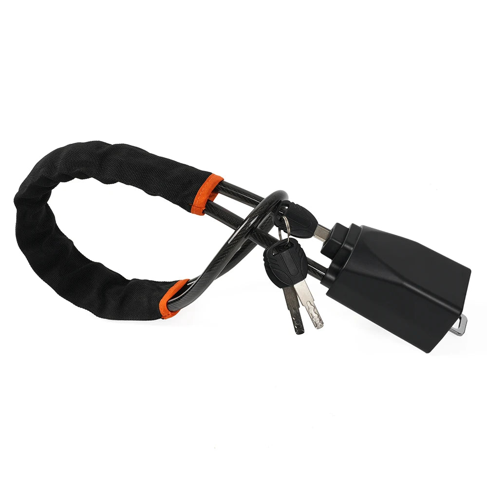Universal Steering Wheel Lock With Seat Belt Socket 5mm Thick Braided Steel Rope With 3 Keys Anti-Theft Safety Lock STW049